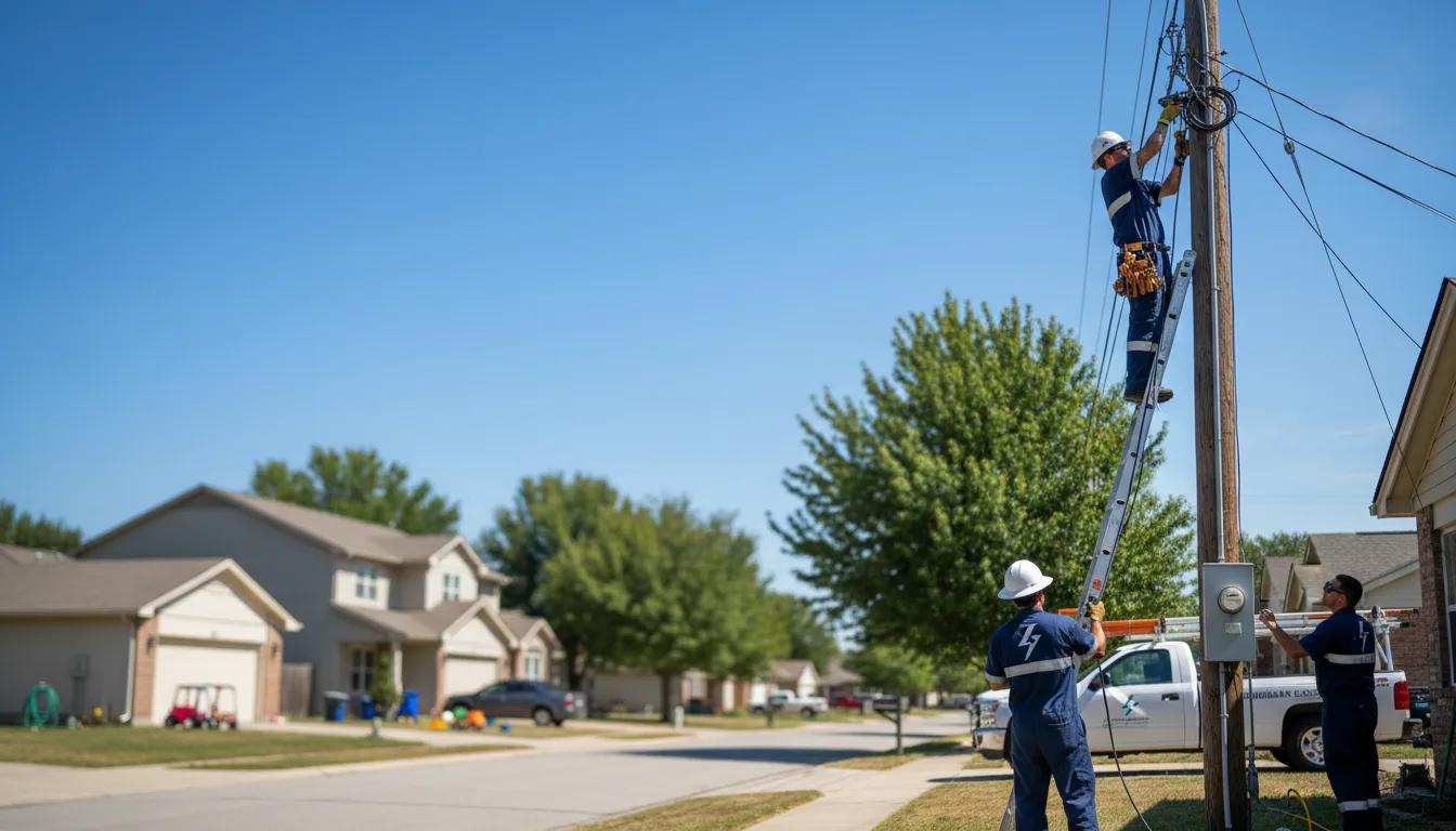 Residential electrician providing installation services in Saint Lucas, IA